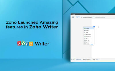 Zoho Launched Amazing features in Zoho Writer
